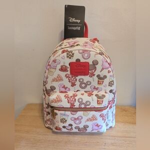 Loungefly Disney Cream and Pink Kids Backpack